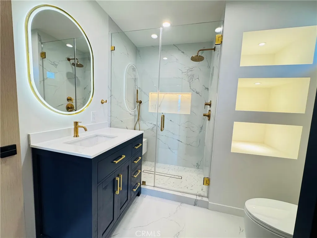 New vanity with touch mirror