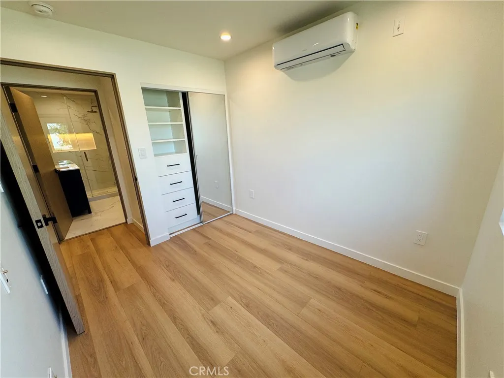 Bedroom with closet system