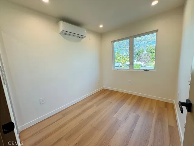 Bedroom with split unit AC/Heat