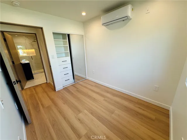 Bedroom with closet system