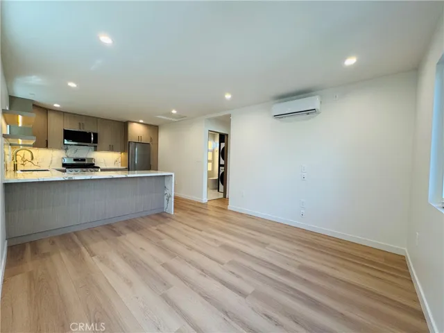 Living room and kitchen from entrance