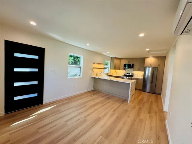 Living room and front door