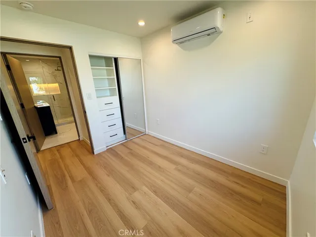 Bedroom with closet system