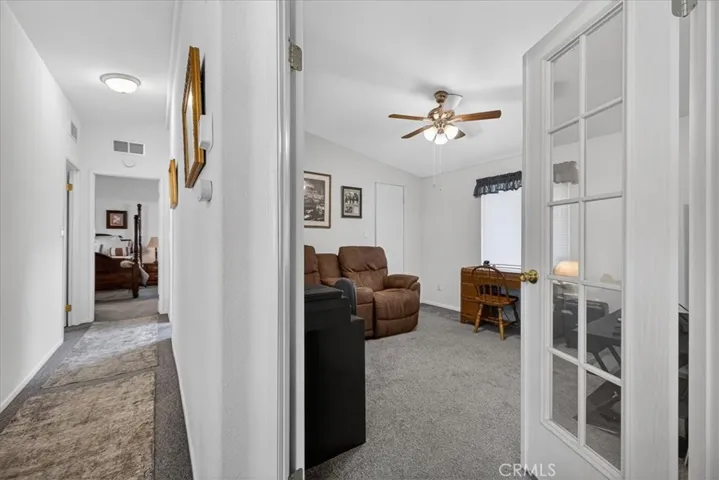 Bedroom/den/office - Double doors with a closet

