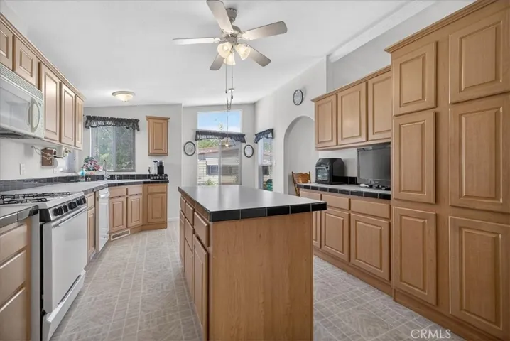 Considerable storage within the kitchen island