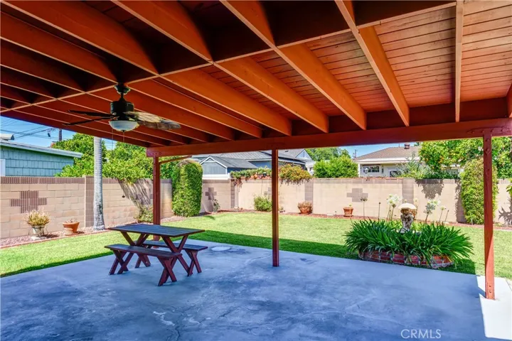 Covered Patio Area View