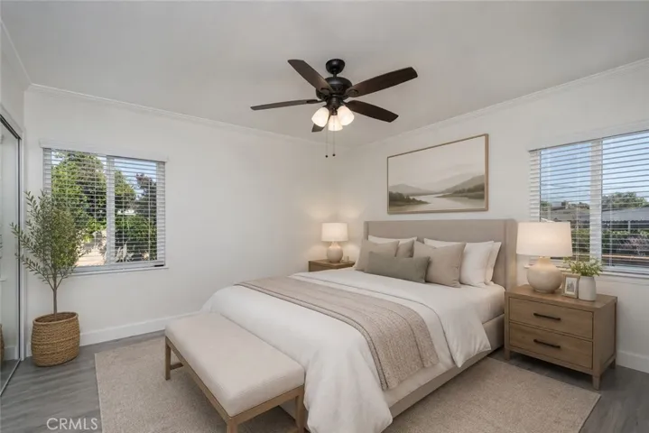 Virtually Staged Primary Bedroom