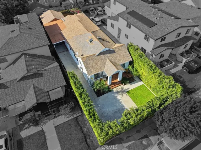 Looking down from the air, a fenced, and gated sanctuary