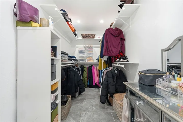 A large walk-in closet