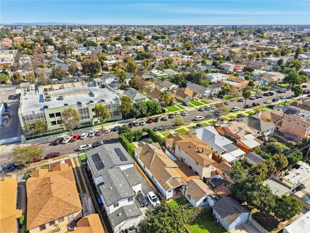 Aerial view of the neighborhood