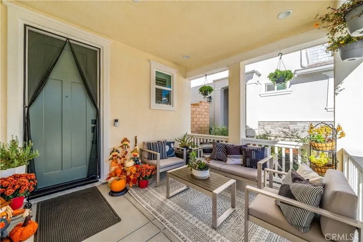 Welcoming front patio