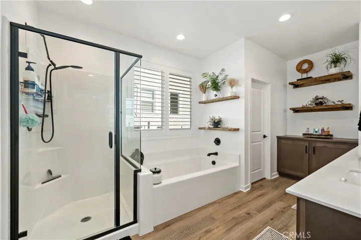 Shower-soaking tub
