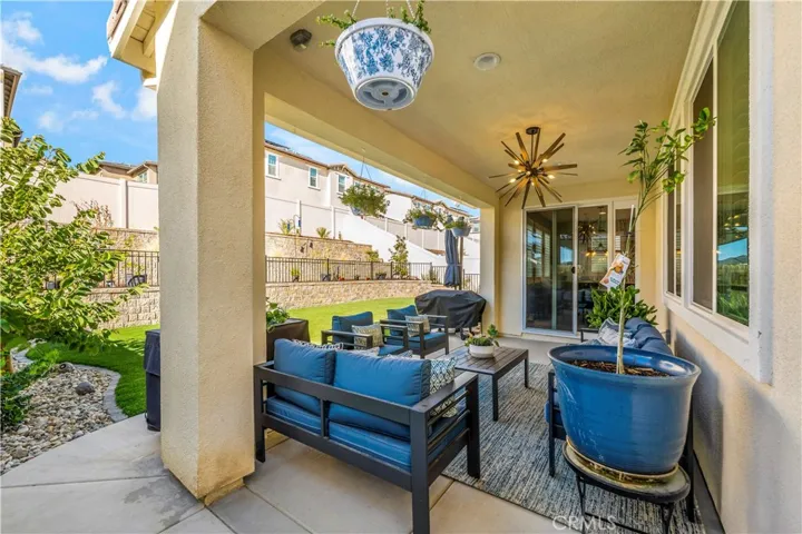 Extended back patio room