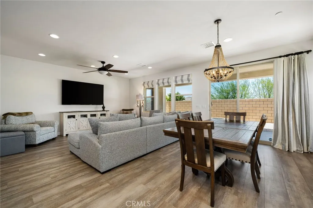 Open to Living and Dining Rooms
