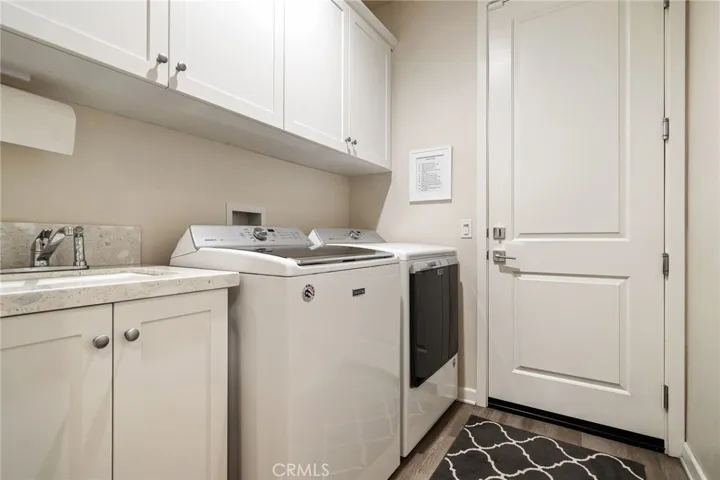 Laundry off of garage