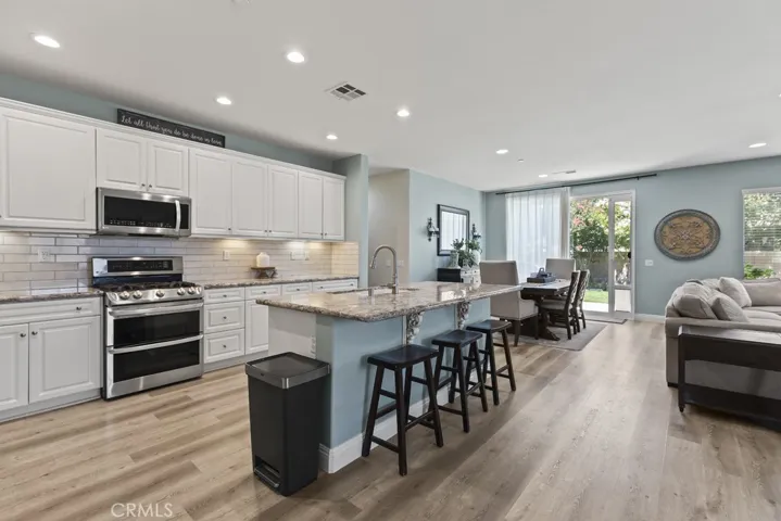 Renovated kitchen with center island
