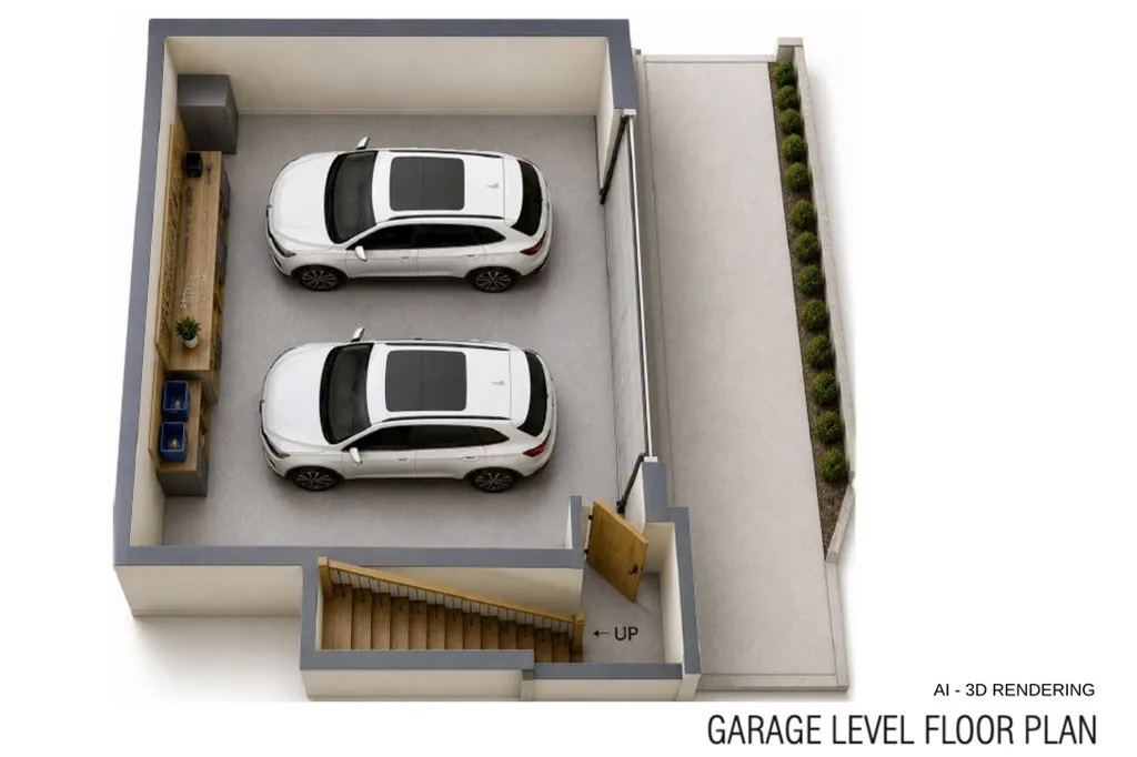 Garage Level- AI 3D Rendering