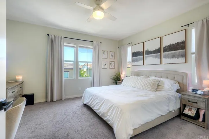 Generous size bedroom with natural light