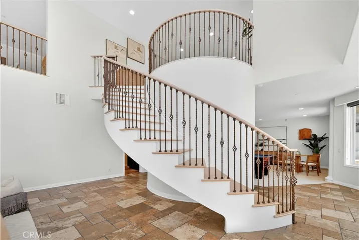 Staircase to first floor entertainment space