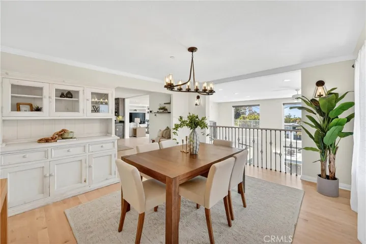 Formal dining with built-in hutch