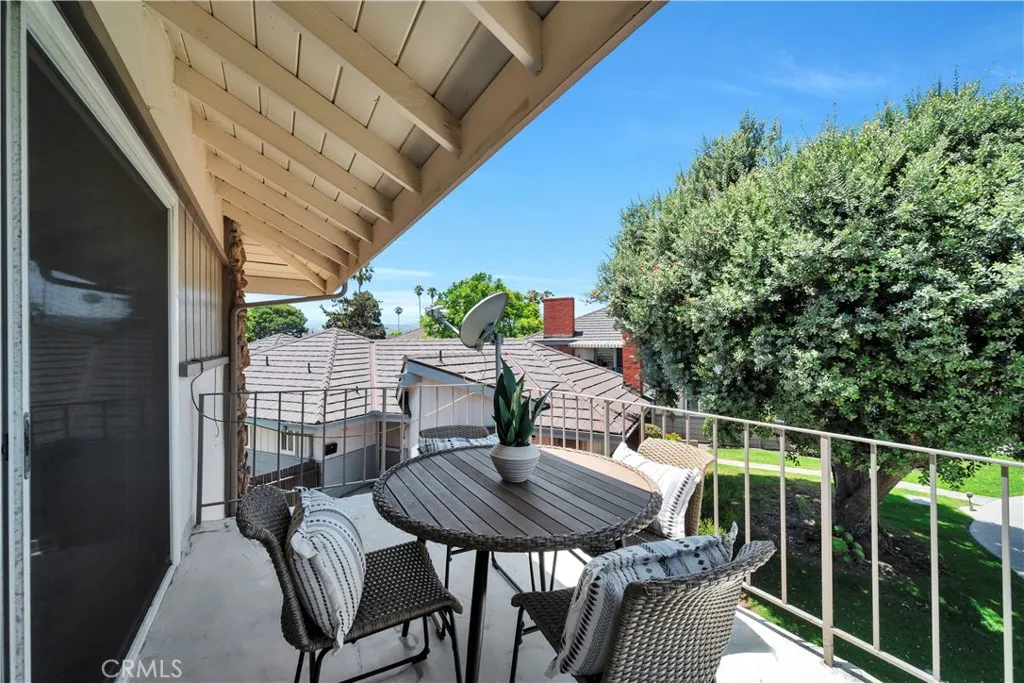 West facing patio