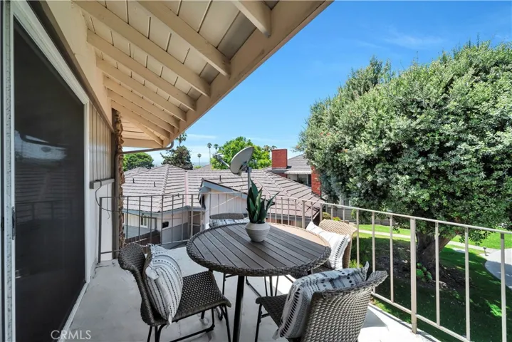 West facing patio