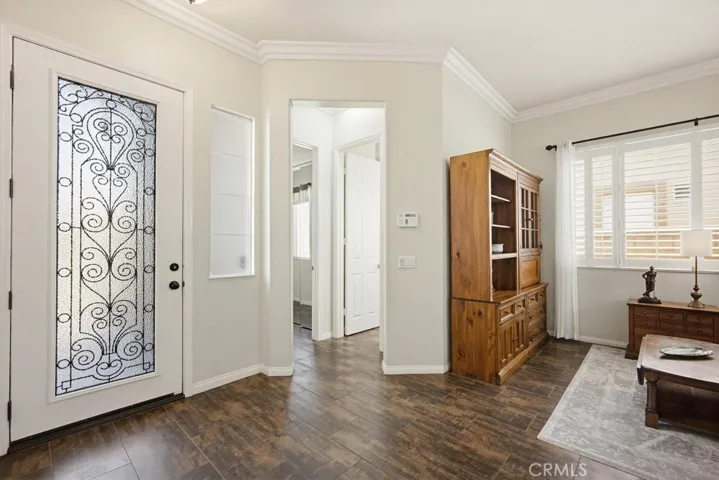 Front Door entry into spacious living area
