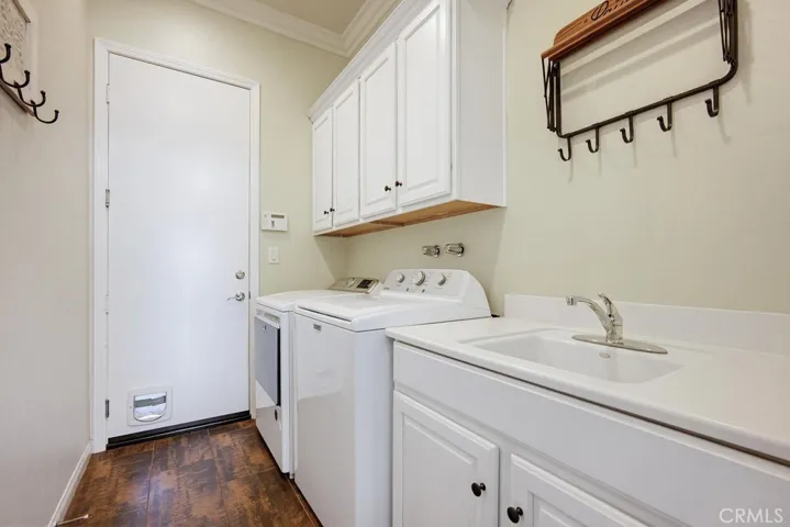 Laundry Room and direct access door to garage