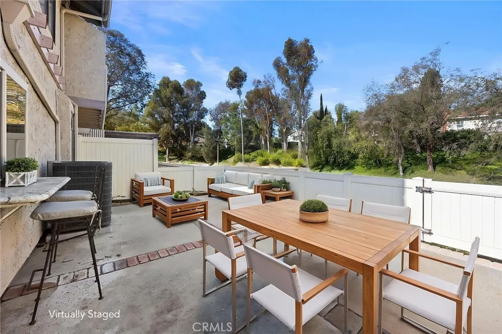 Virtually Staged Back Patio