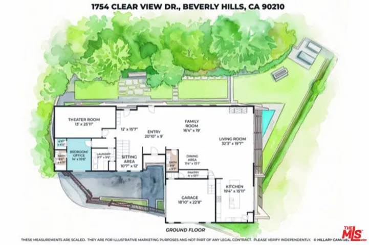 1754 Clear View Drive, Beverly Hills, California 90210