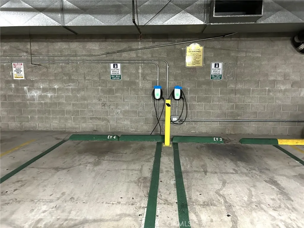 EV Chargers in Garage for Residents & Guests