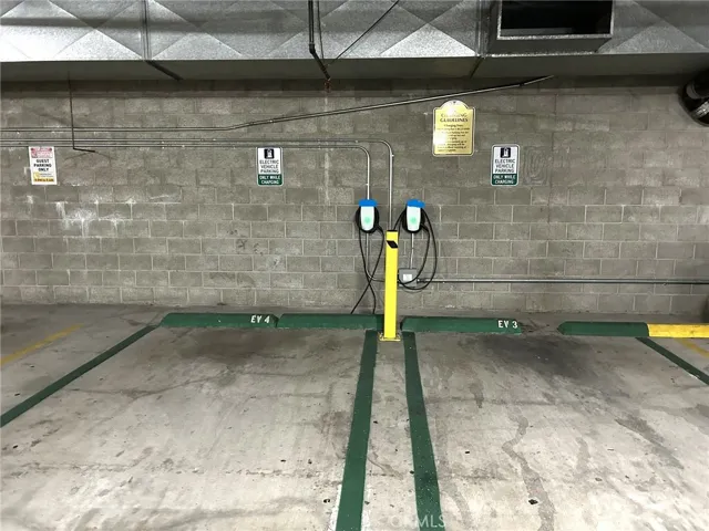 EV Chargers in Garage for Residents & Guests