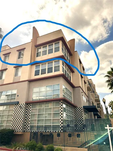 Top Floor Corner Unit Side View
