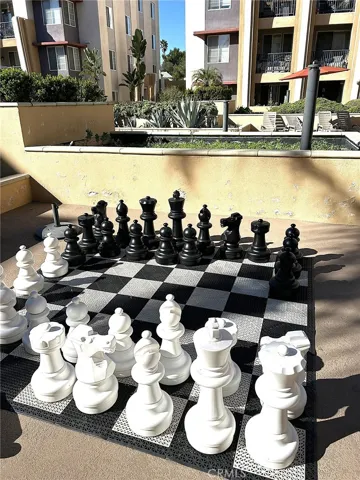 Large Chess Board in Courtyard