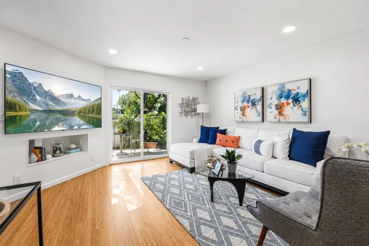 Living Room with attached Porch