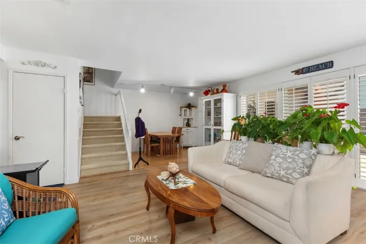 Living room, Dining room and stair way