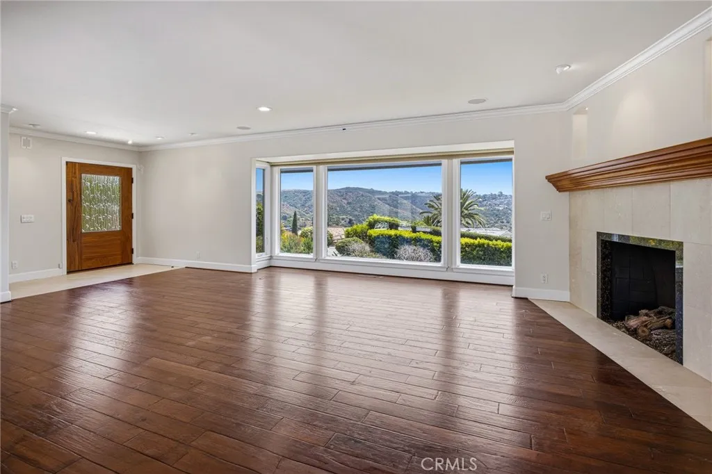 Living room with ocean views