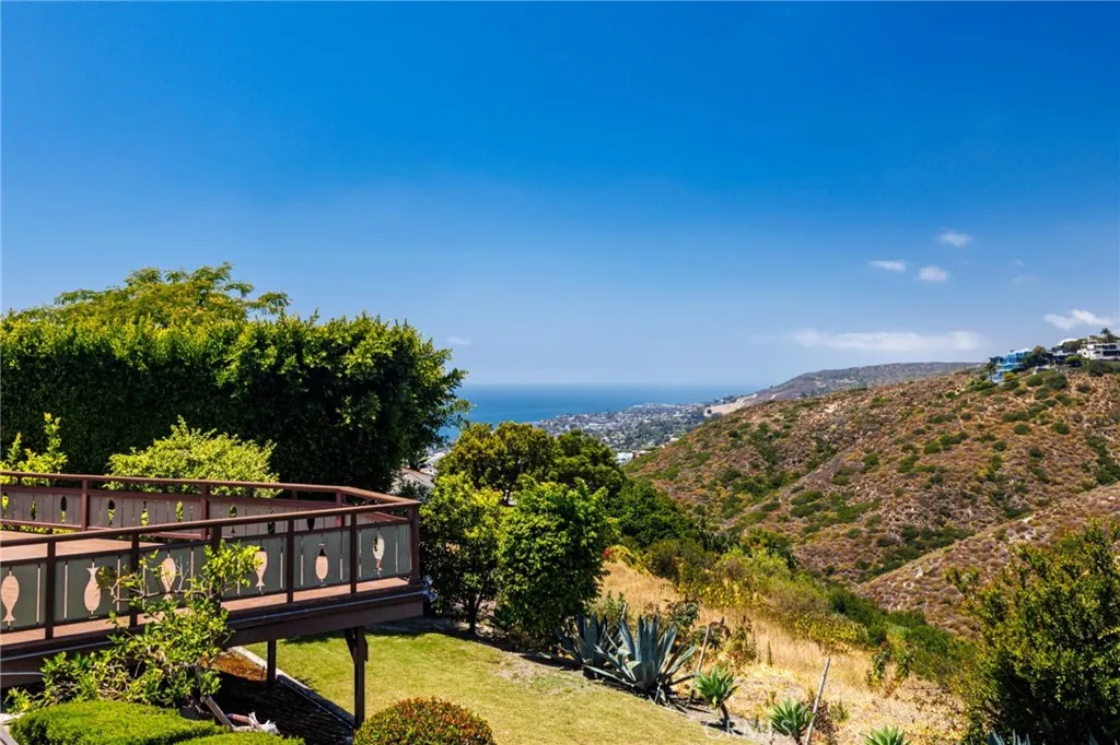 Rear yard ocean view
