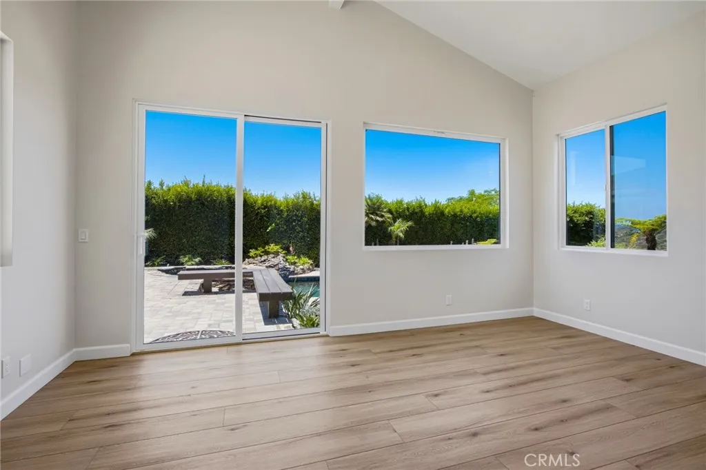 Office overlooking yard