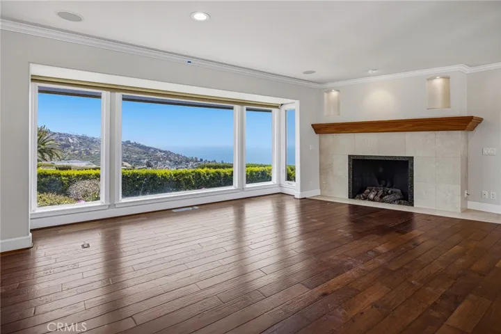 Living room with ocean views