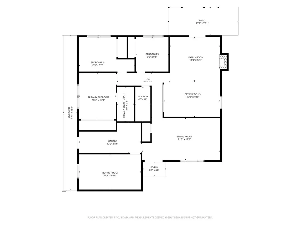 Floor plan - dimensions not guaranteed, but deemed close to accurate