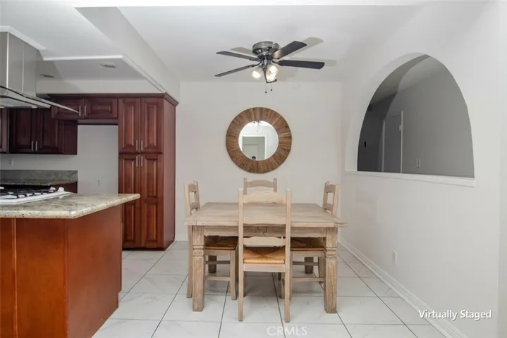 Dine-in kitchen area - virtually staged