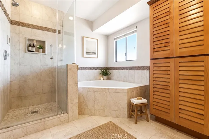 Bathroom staged