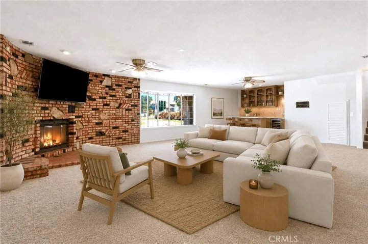 Family room 2 staged