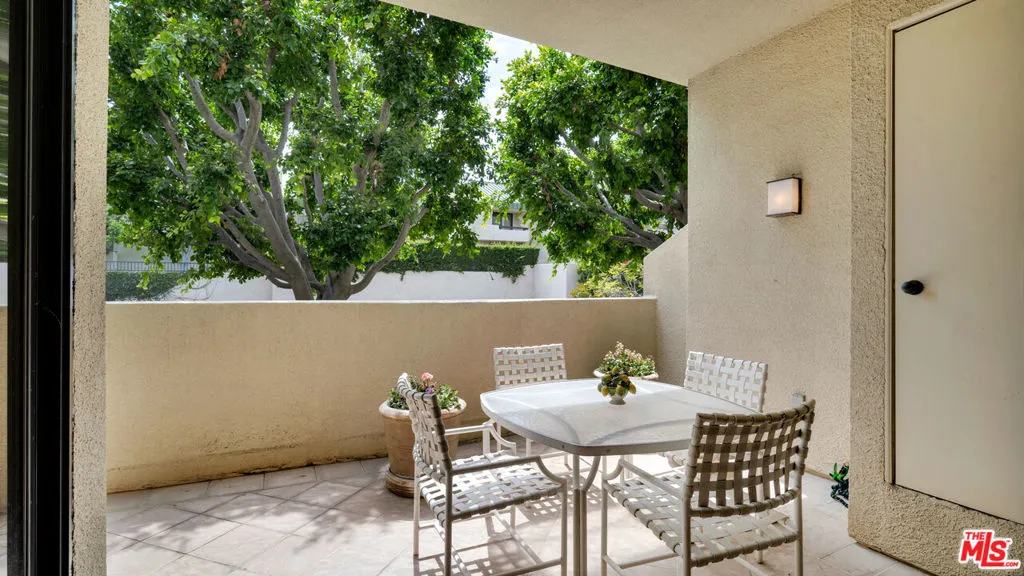 Private covered terrace surrou