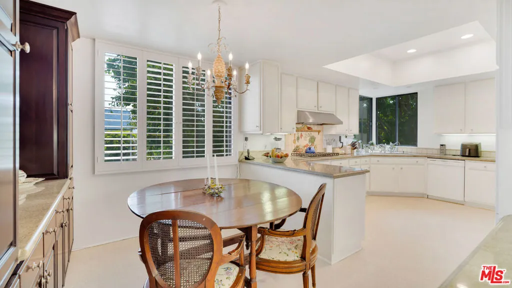 Formal dining space bathed in