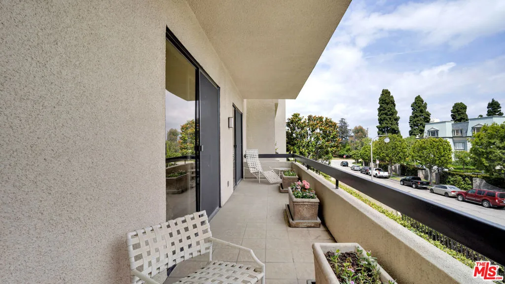 Private balcony off the primar