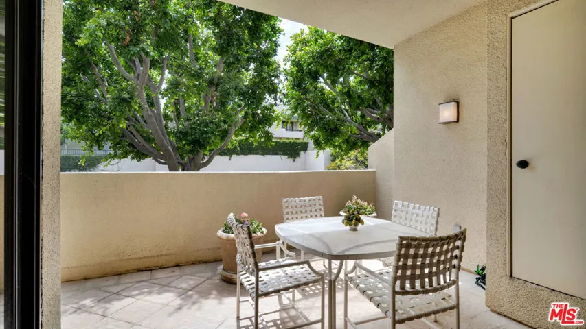 Private covered terrace surrou