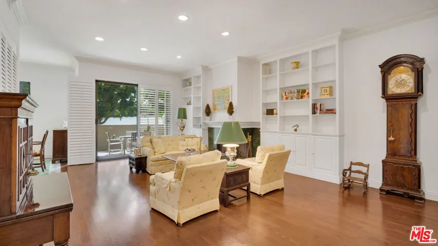 Spacious living area designed