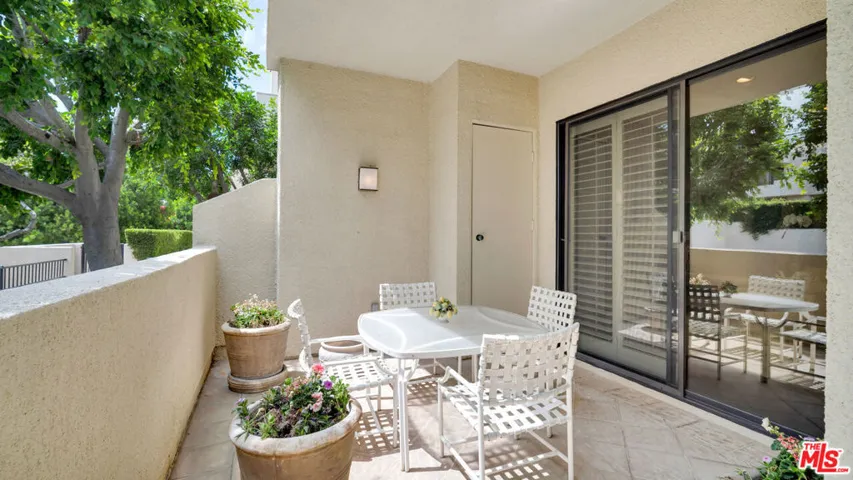 Private terrace overlooking ma